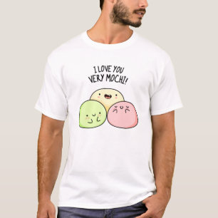 Ik hou van je hele Mochi Funny Food Pun T-shirt