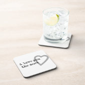 ik hou van je , het meest schattige hart onderzetter (Rechterzijde)