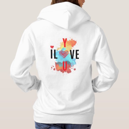 Ik hou van je hoodie (Achterkant)