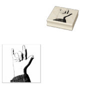 Ik hou van je in ASL Rubberstempel (Gestempeld)