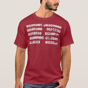 ik hou van je in binaire code computer retro  t-shirt