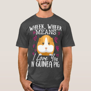 Ik hou van je in Guinee-shirt Funny Animal T-shirt
