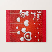 Ik hou van je in het rood legpuzzel (Horizontaal)