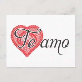 Ik hou van je in het Spaans - Te amo Briefkaart