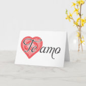 Ik hou van je in het Spaans - Te amo Kaart (Gele Bloem)