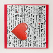 Ik hou van je in veel talen legpuzzel (Horizontaal)