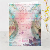 Ik hou van je kaart (Gele Bloem)