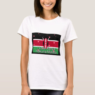 Ik hou van je! Kenya Hakuna Matata T-shirt