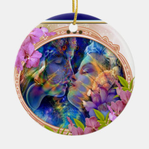 Ik hou van je keramisch ornament