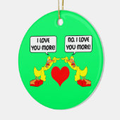 Ik hou van je keramisch ornament (Links)