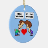 Ik hou van je keramisch ornament (Rechts)