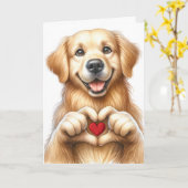 IK HOU VAN JE - Kijk binnenin . Kaart (Gele Bloem)