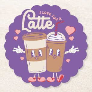 Ik hou van je laatste Valentijn koffie Onderzetter