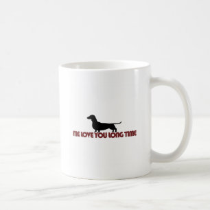Ik hou van je lange tijd Dachshund Koffiemok