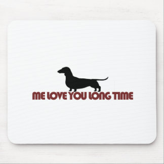 Ik hou van je lange tijd Dachshund Muismat