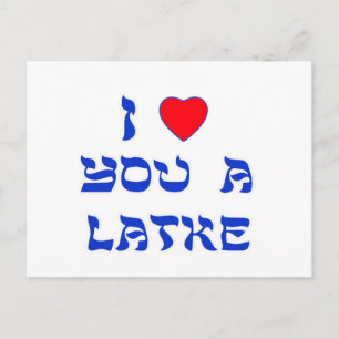 Ik hou van je, Latke Briefkaart