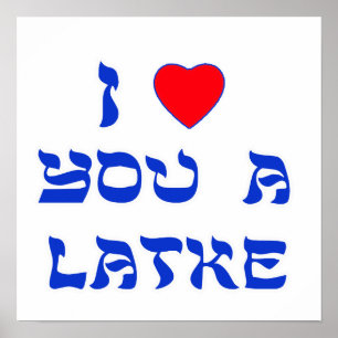 Ik hou van je, Latke Poster