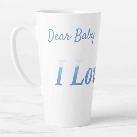 Ik hou van je latte mok (Links)