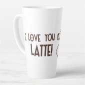 Ik hou van je. latte mok (Linkerhoek)