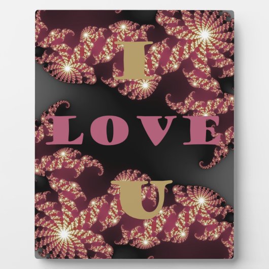 Ik hou van je liefje fotoplaat (Voorkant)