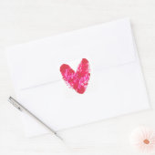 Ik hou van je liefste valentijn vierkante sticker (Envelop)
