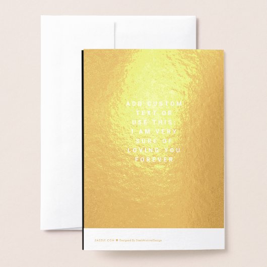 Ik hou van je luxe fototekst Valentijns Folie Kaarten (Met envelop)