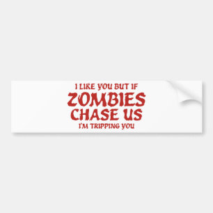 Ik hou van je, maar als Zombies ons veranderen, pr Bumpersticker