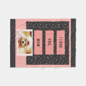 Ik hou van je mam, aangepaste foto fleece deken (Voorkant (Horizontaal))