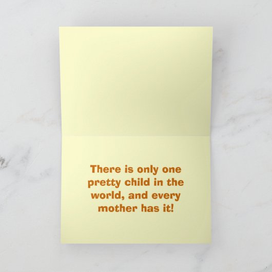 IK HOU VAN JE MAM Kaart! Kaart (Binnen)