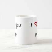 Ik hou van je, mam koffiemok (Center)