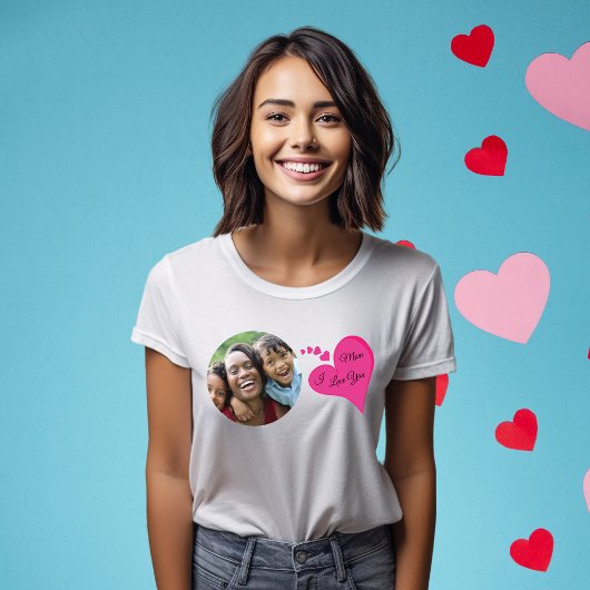 Ik hou van je Mam Moederdag Cadeau T shirt