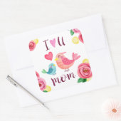 Ik hou van je Mam Moederdag Sticker Seal (Envelop)