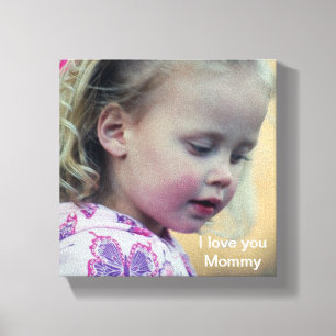 Ik hou van je mama canvas afdruk