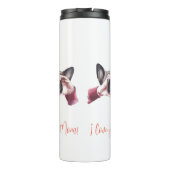 "Ik hou van je mama!" Dog mama Thermosbeker (Achterkant)