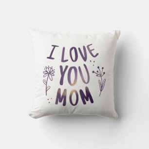 Ik hou van je mama Floral Moederdag Gift Ideeën Kussen