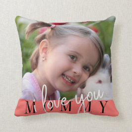 Ik hou van je mama foto kussen