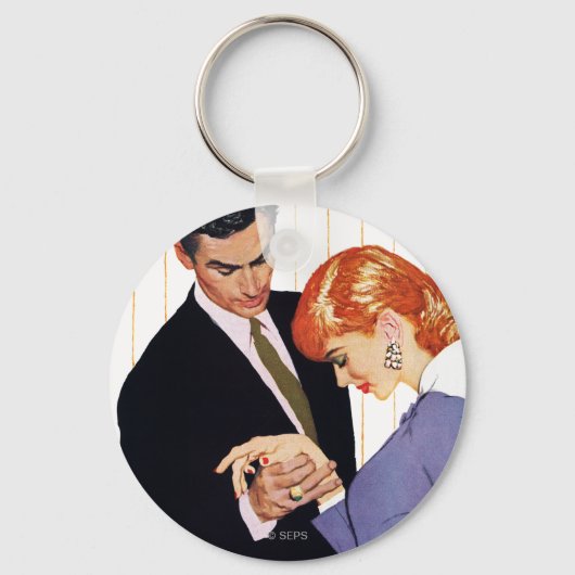 Ik hou van je, mama Girl Sleutelhanger (Voorkant)