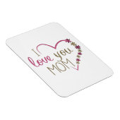 Ik hou van je mama Glitter Heart Magneet (Rechterzijde)