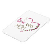 Ik hou van je mama Glitter Heart Magneet (Linkerzijde)