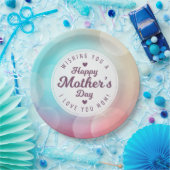 Ik hou van je mama Moederdag | Papieren Bord (Feest)