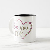 Ik hou van je mama Mok (Voorkant links)