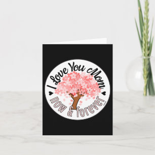 Ik hou van je mama - Nu en altijd Roze Boom Modern Kaart