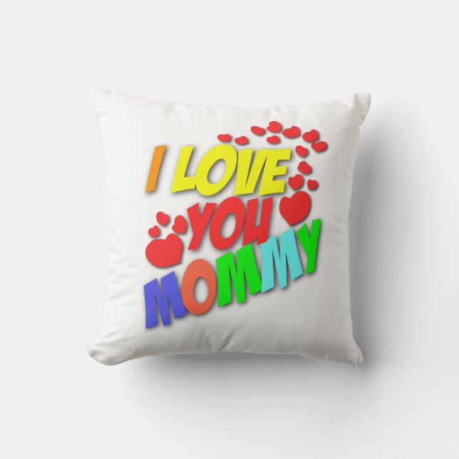 Ik hou van je mammie pillow kussen (Voorkant)
