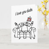 Ik hou van je man kaart (Gele Bloem)