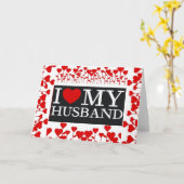 "IK HOU VAN JE" MAN VERJAARDAG KAART (Gele Bloem)