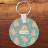 Ik hou van je, Marmots illustratie Sleutelhanger (Achterkant)