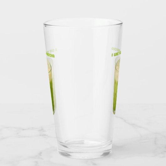 IK HOU VAN JE, MATCHA, GROENE THEE LIEFDE GLAS (Rechts)