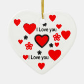 Ik hou van je...meer dan wat dan ook . keramisch ornament (Voorkant)