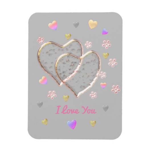 Ik hou van je... meer dan woorden kunnen zeggen. magneet (Verticaal)