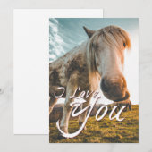 Ik hou van je met uitziende paarden (Voorkant / Achterkant)